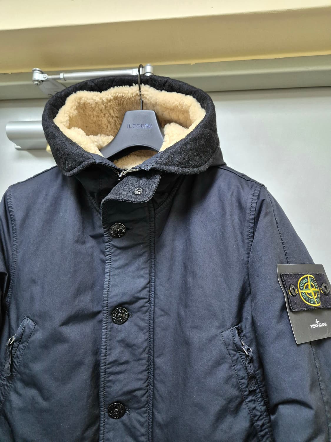 스톤아일랜드 데이비드 TC 양털 패딩 네이비 S 정품 상품이미지2