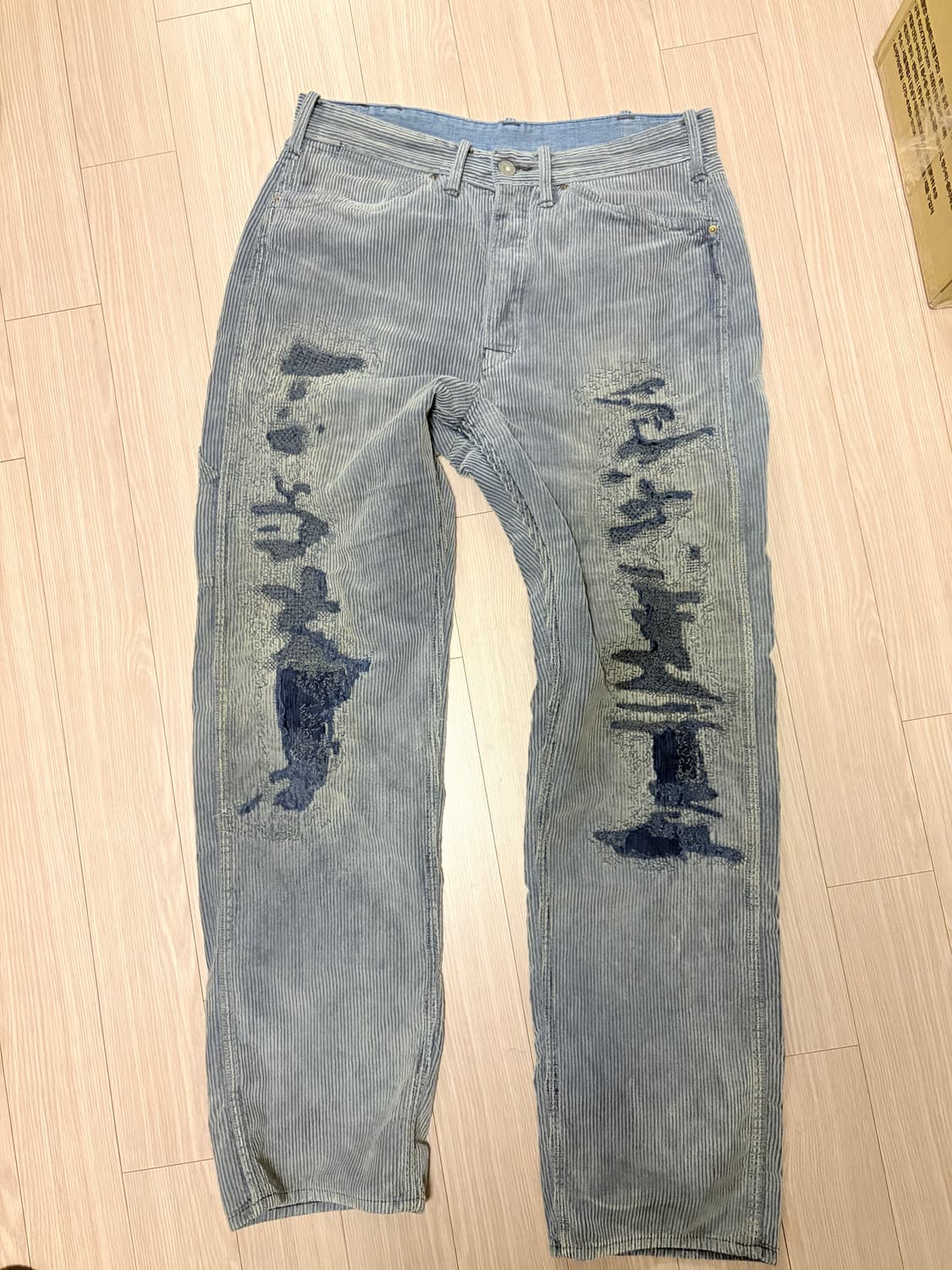 폴로 더블알엘 블루 코듀로이 팬츠 상품이미지1