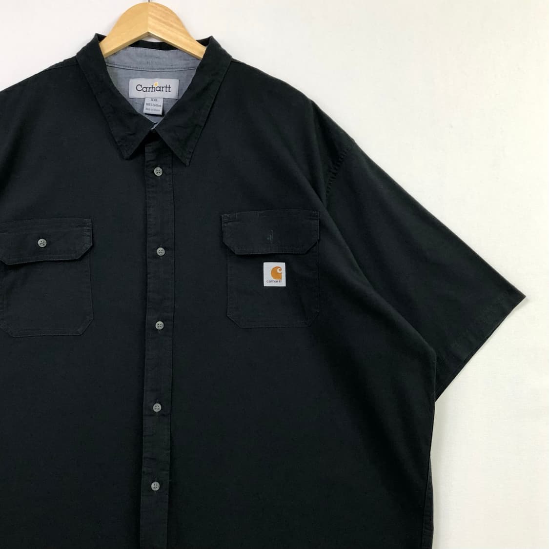 Xxl 칼하트 블랙 워크 빅셔츠 상품이미지2