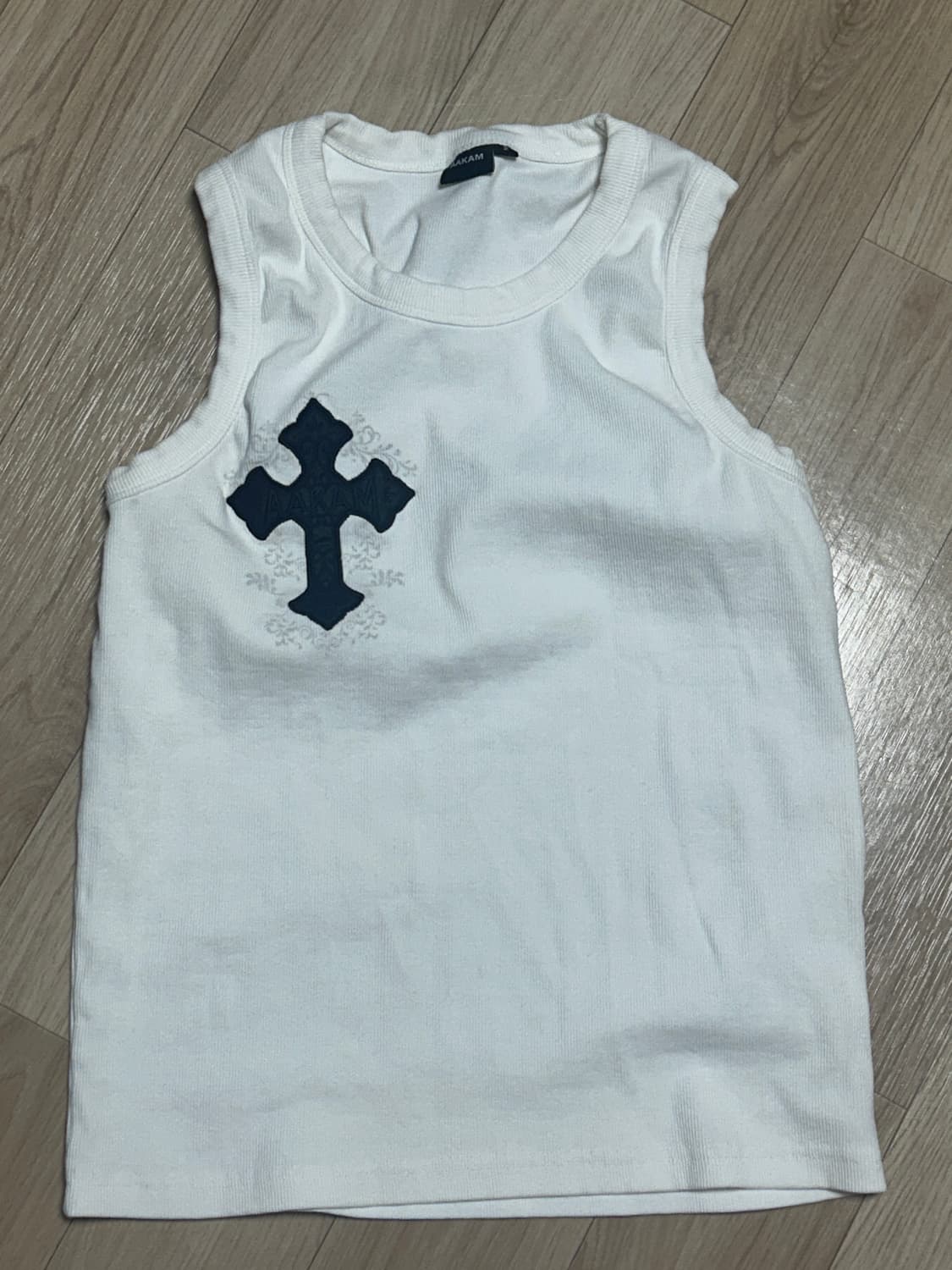 AKM CROS2 Sleeveless (White) 아캄 나시 2사이즈 상품이미지1