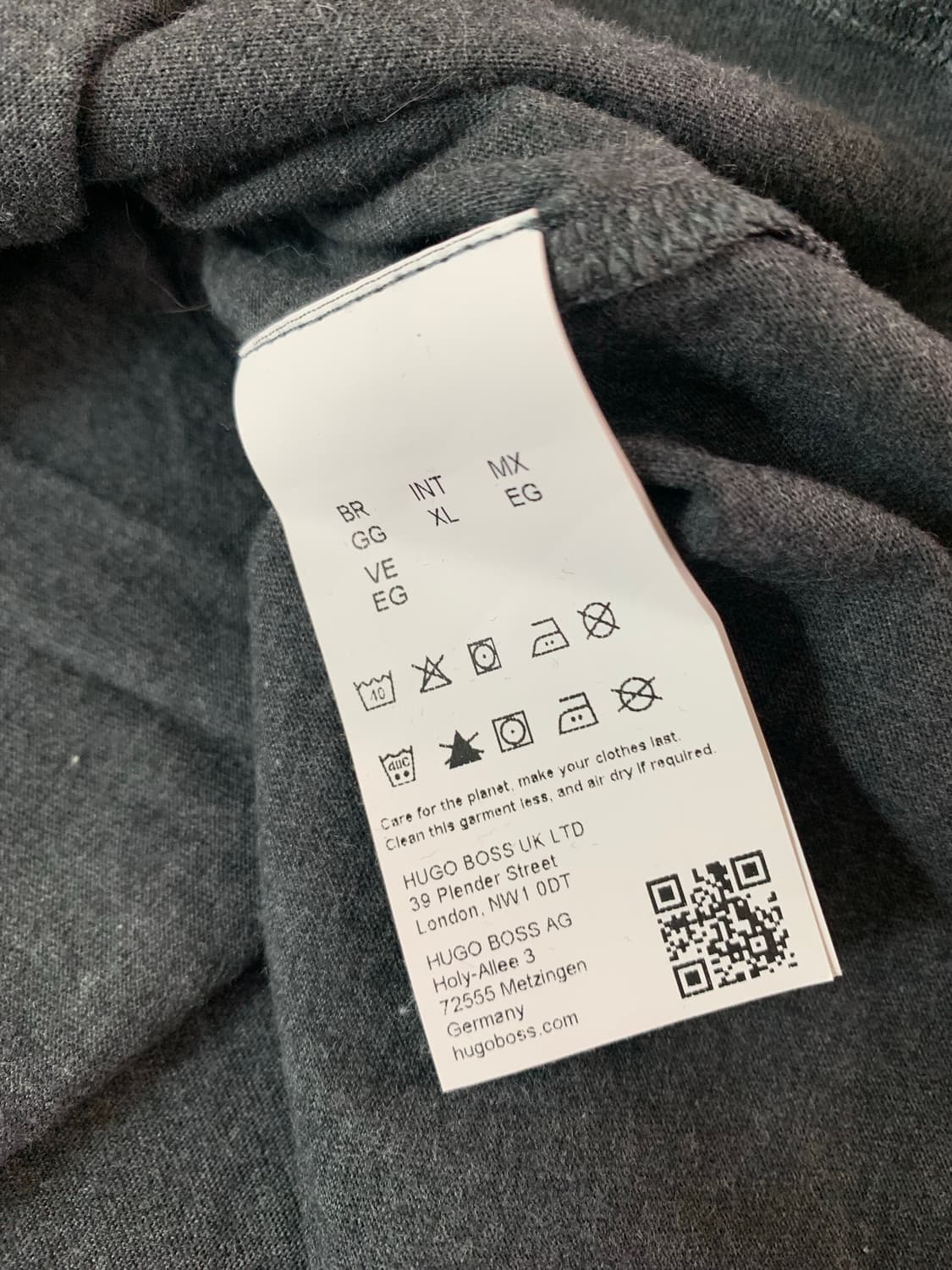휴고 보스 회색 반팔 티셔츠 상품이미지4