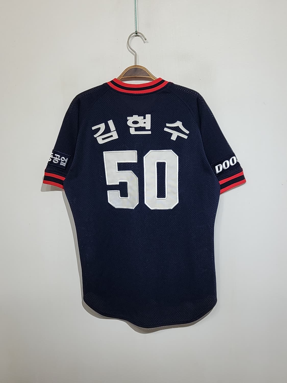 (M) 두산베어스 야구져지 반팔 김현수 마킹 프로야구 유니폼  상품이미지4