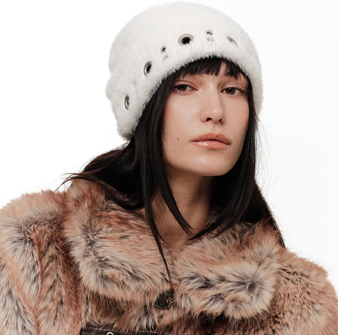 2000 Archives HUG STUD BEANIE (IVORY) 상품이미지1