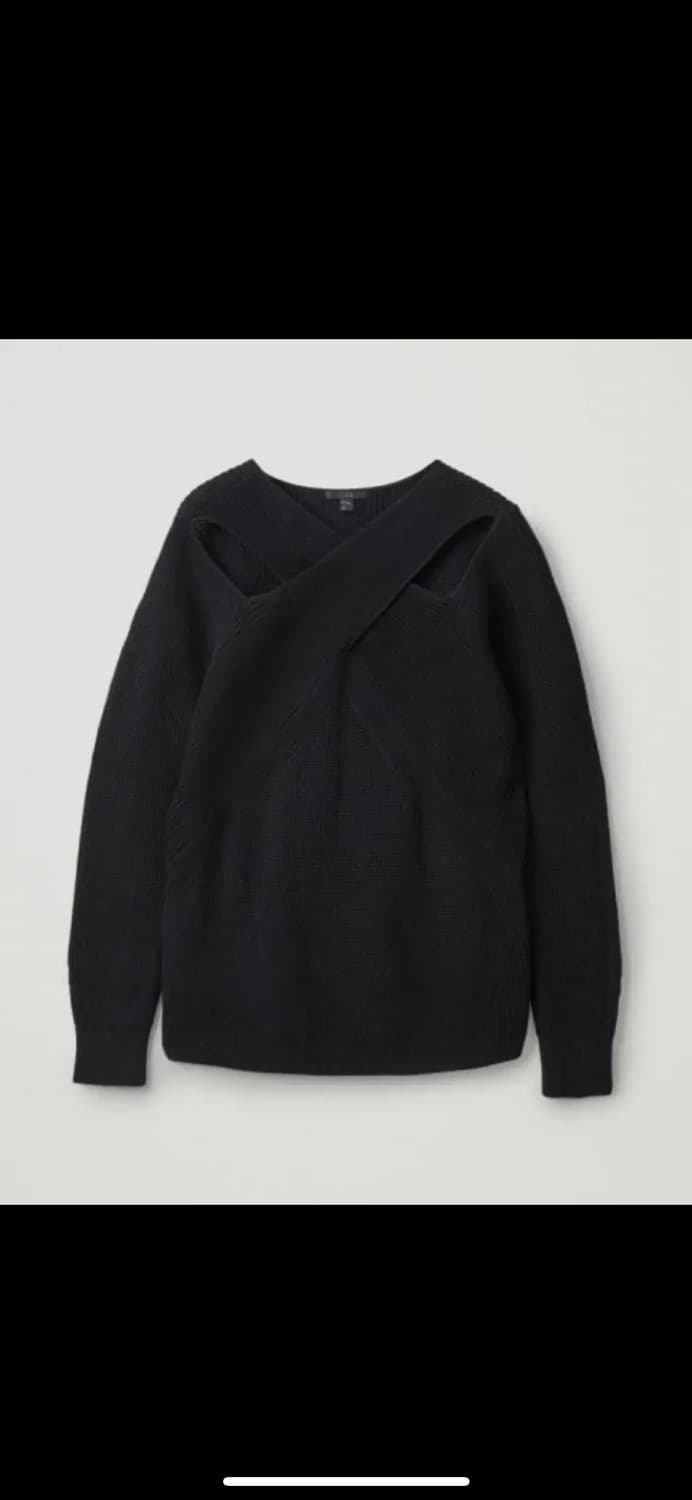 COS 코스 꼬임 니트 드레이프 패널 트임 컷아웃 상품이미지2