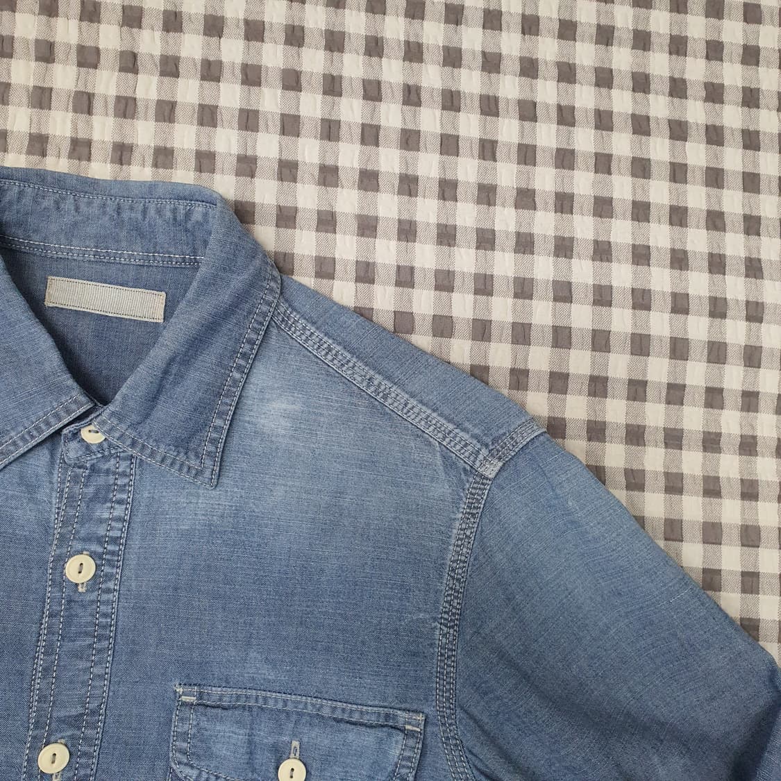 유니클로 데님 청셔츠 남자95 상품이미지3