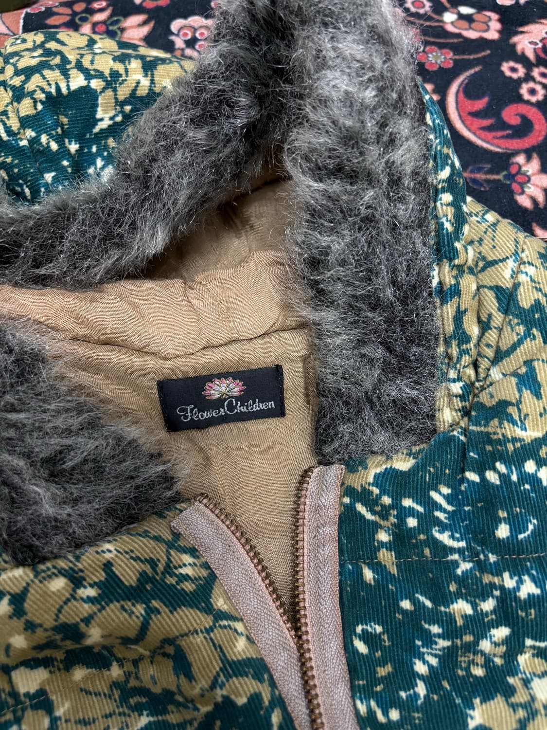 green flower hood zipup 상품이미지4