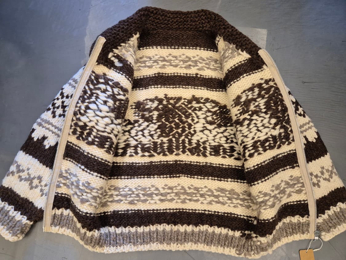 90s 헤비울 코위찬 짚업 상품이미지3