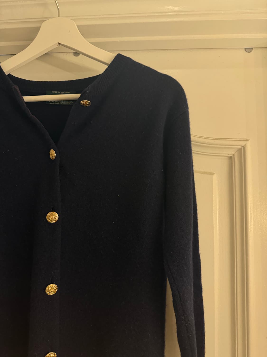 램스울 네이비 니트 가디건 상품이미지6