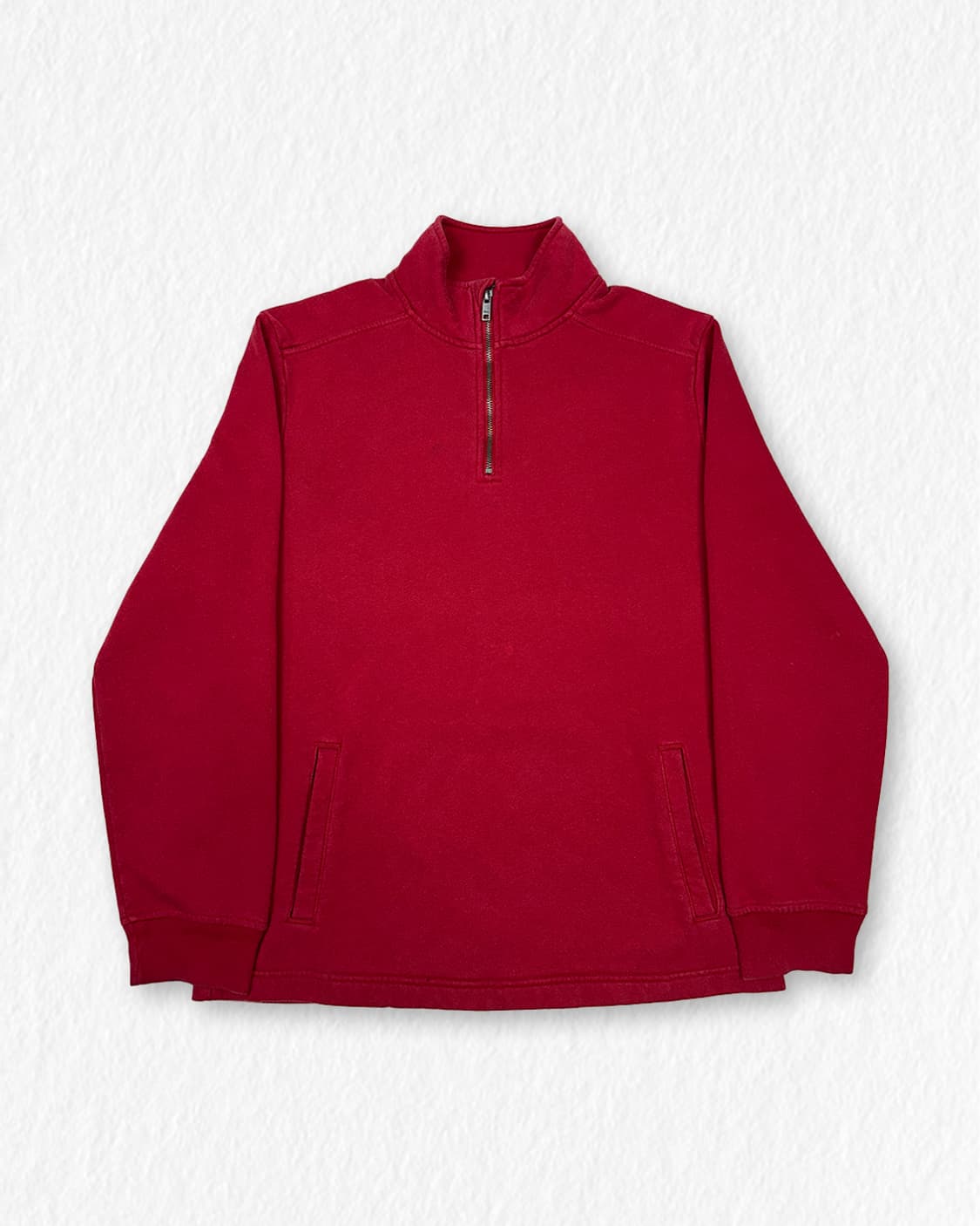 갭 반집업 기모 맨투맨 레드 상품이미지1