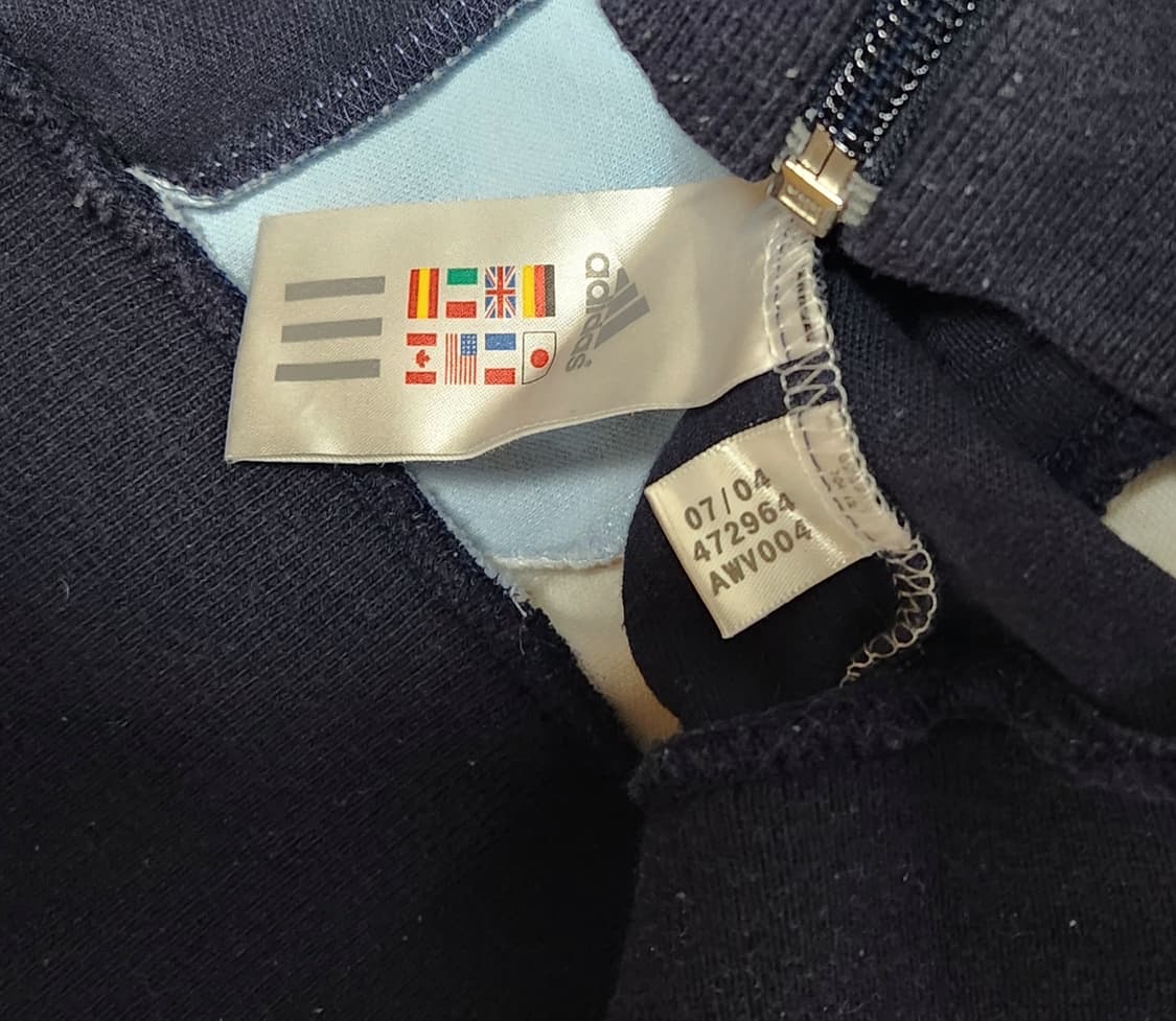 대대장 아디다스 스카이블루 y2k 트레이닝 져지 자켓  상품이미지6