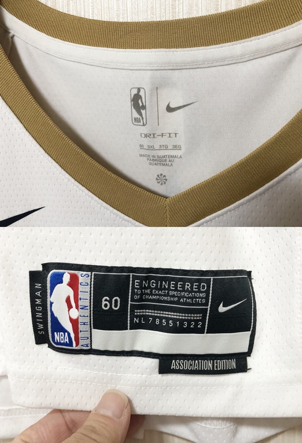 NBA 나이키 뉴올리언스 펠리컨스 스윙맨져지 3XL(해외) #1 윌리엄슨 상품이미지4