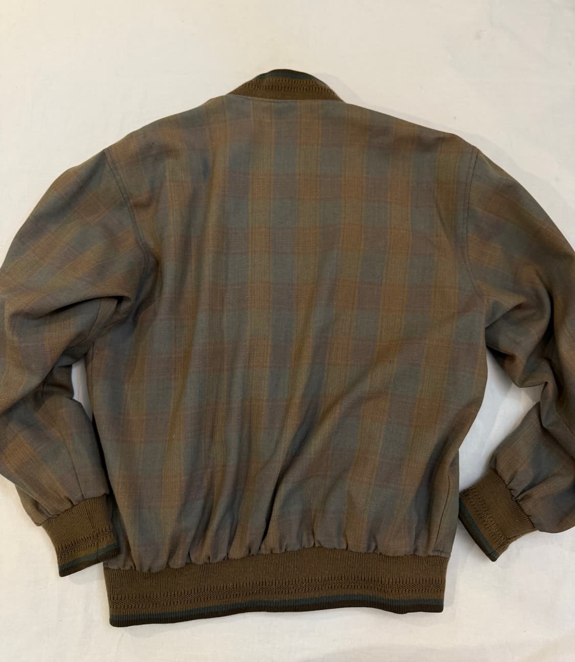 90s YSL 입생로랑 빈티지 블루종 봄버자켓 베이지 상품이미지4