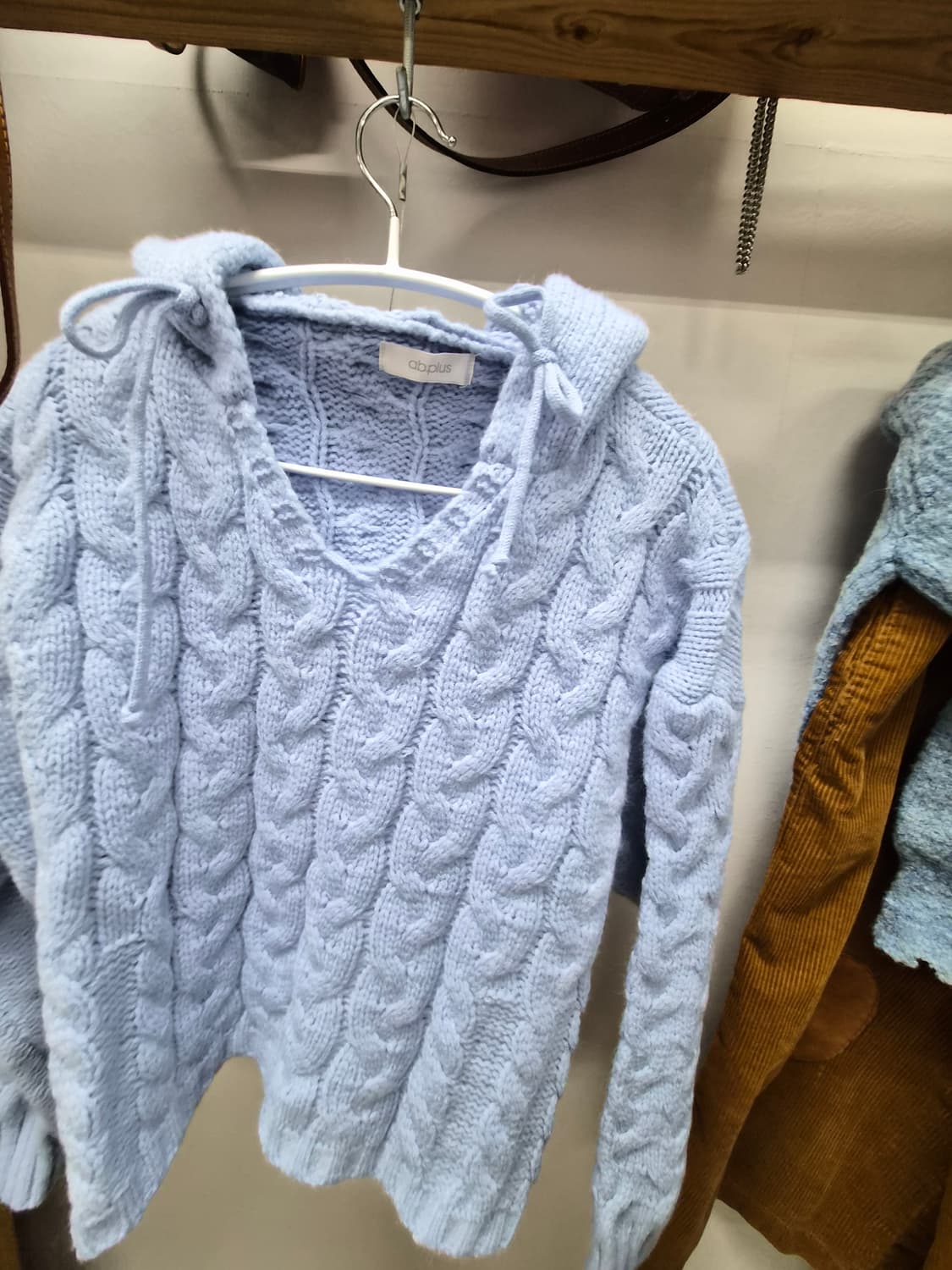 럭키슈에뜨 체크 롱코트 상품이미지10