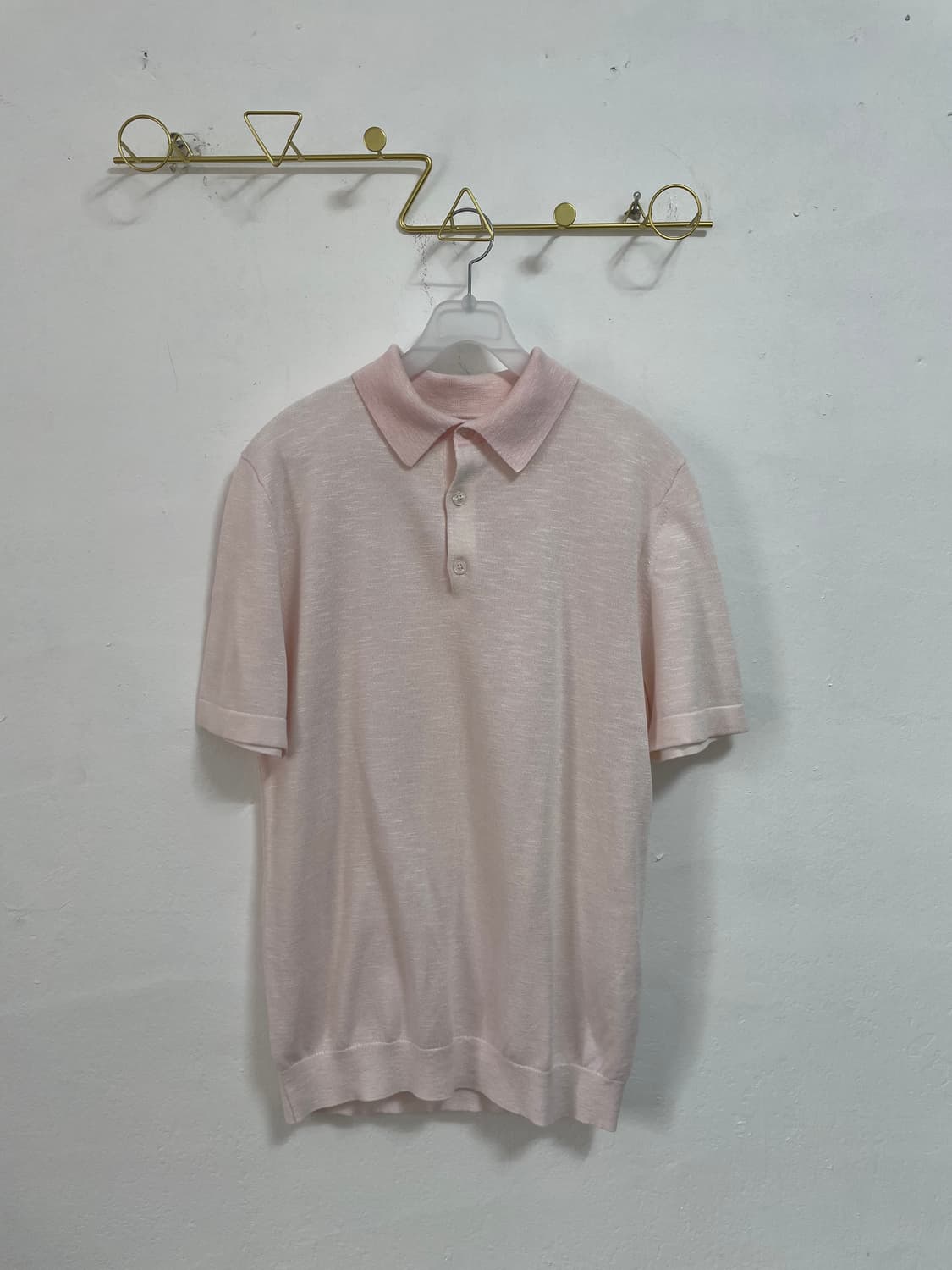 REISS 핑크 니트 반팔 티셔츠 S 상품이미지3