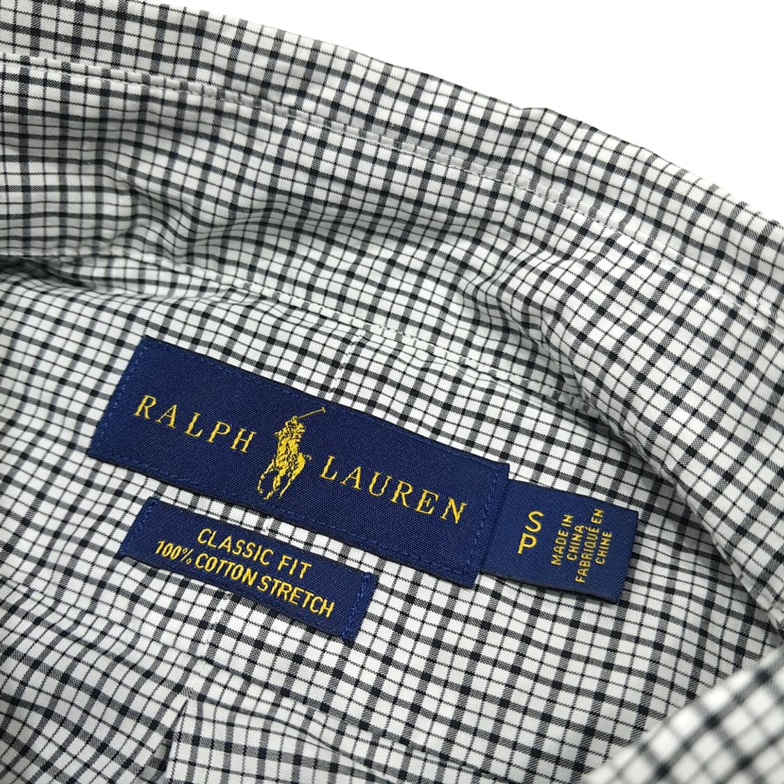 CL912 FREE 폴로 모던 마이크로체크 리메이크 크롭 셔츠 상품이미지3