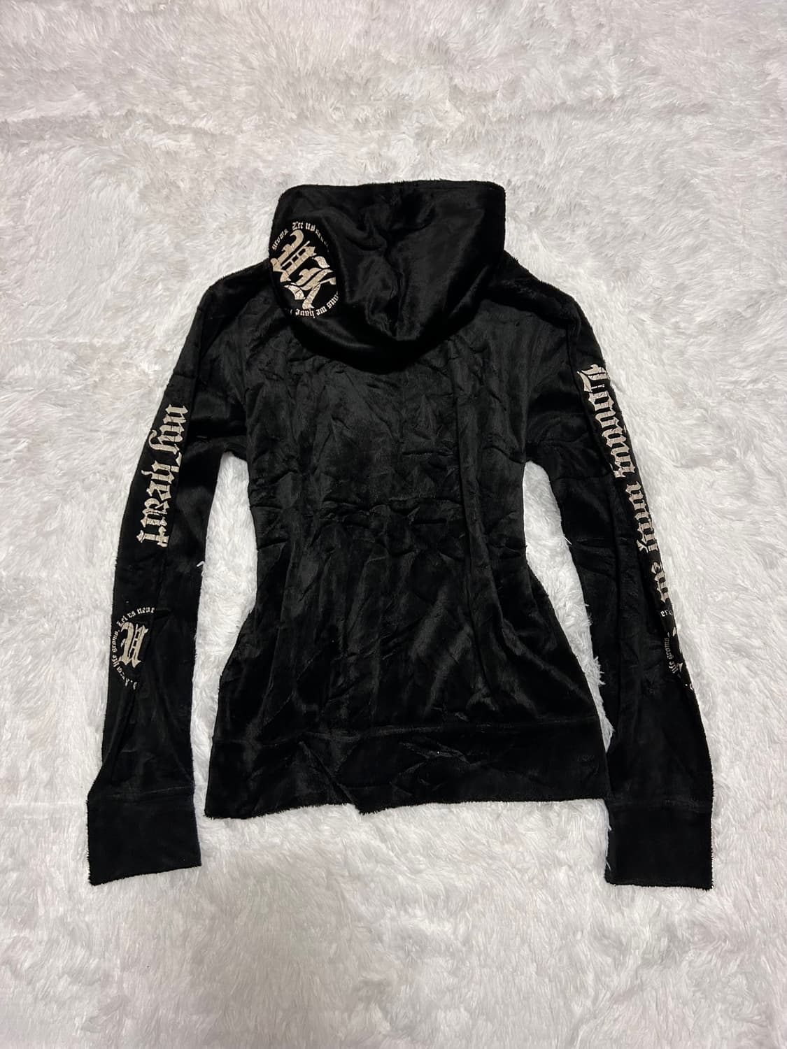 punk y2k two zipper hood zip-up 상품이미지5