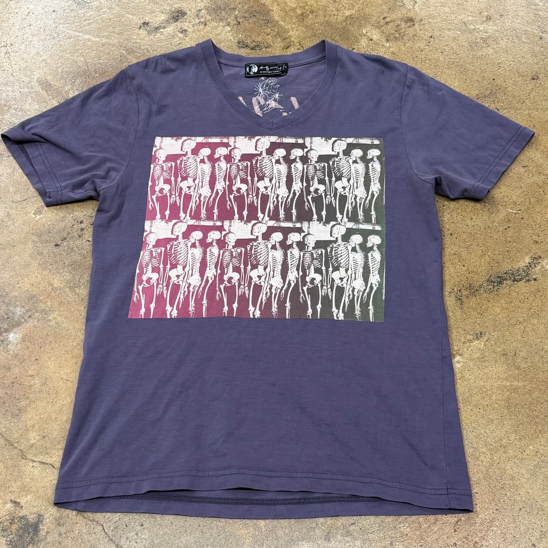 히스테릭글래머 퍼플 해골 반팔 티셔츠 상품이미지2