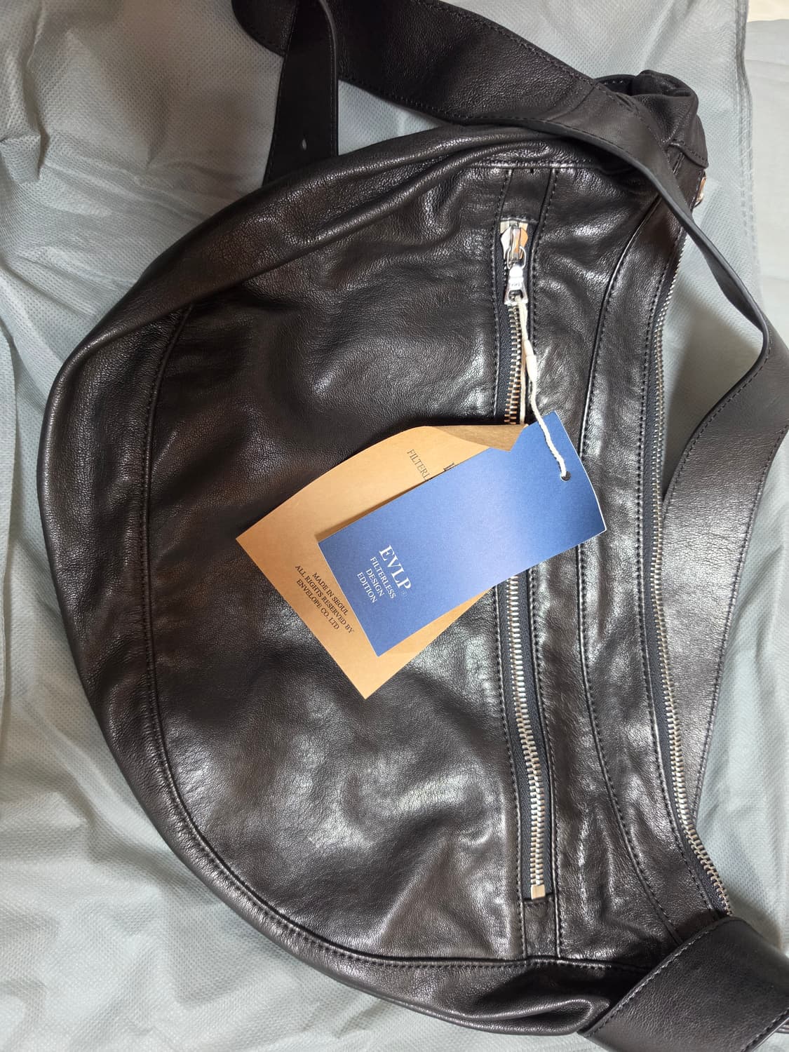 엔벨로프 valentine 레더 호보 백 상품이미지3