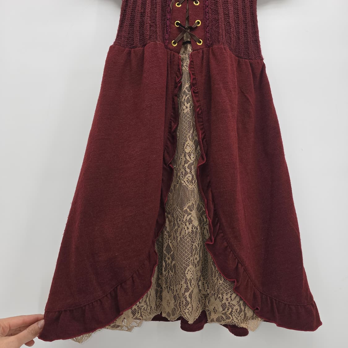 axes femme 니트 레이스 원피스 상품이미지5