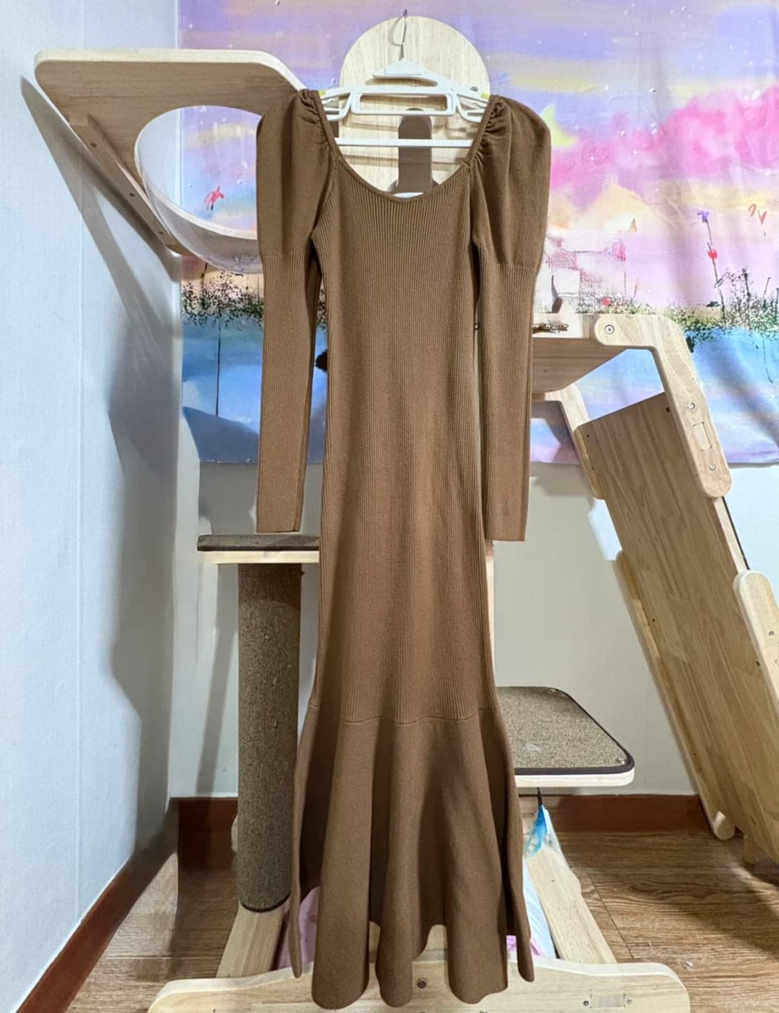 want 머메이드롱퍼프니트원피스 (정가69,000)새옷 상품이미지1