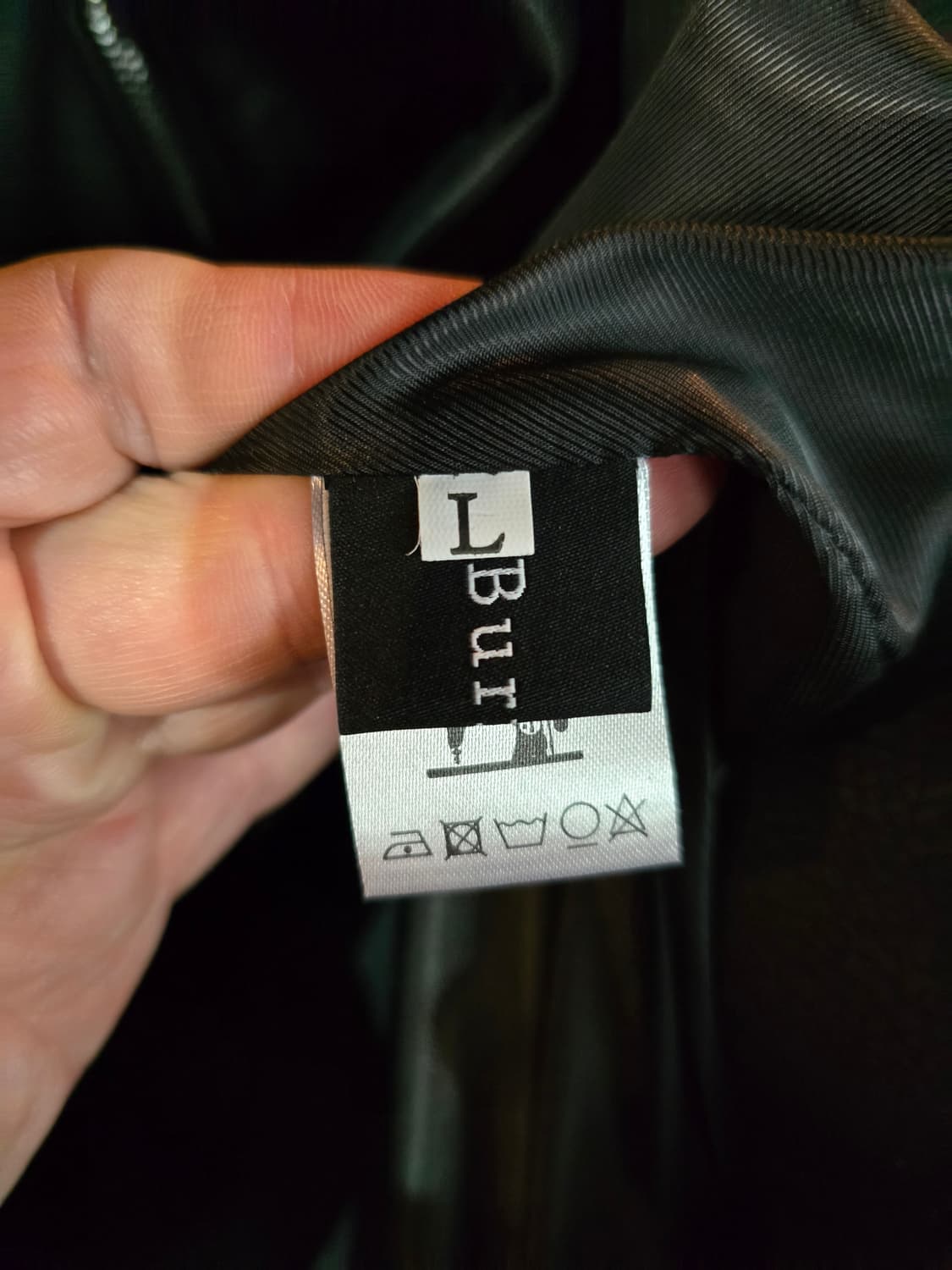 블랙 인조 가죽 자켓 점퍼 상품이미지4