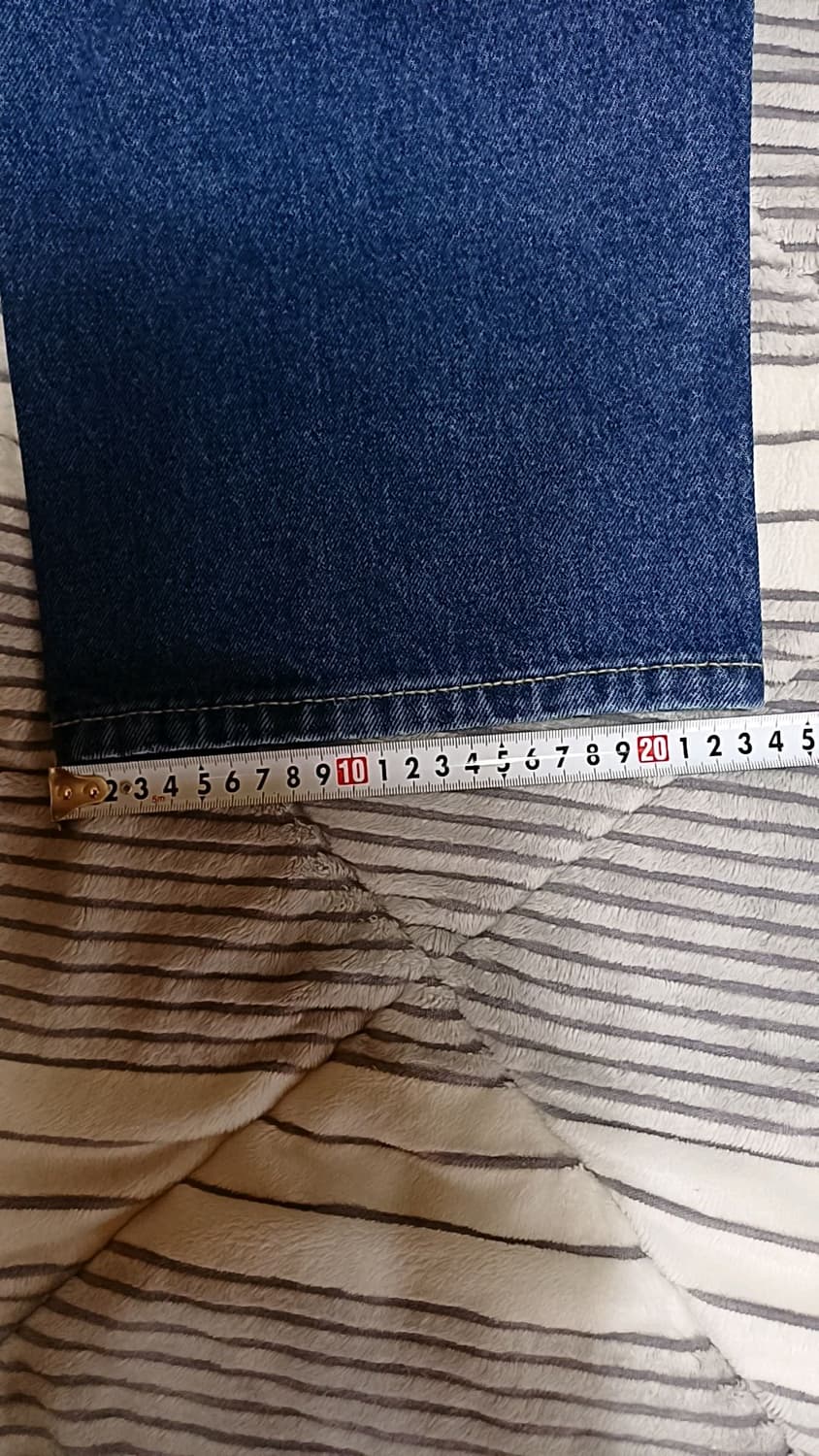 탑텐 와이드청바지 실측33인치 기장106 상품이미지8