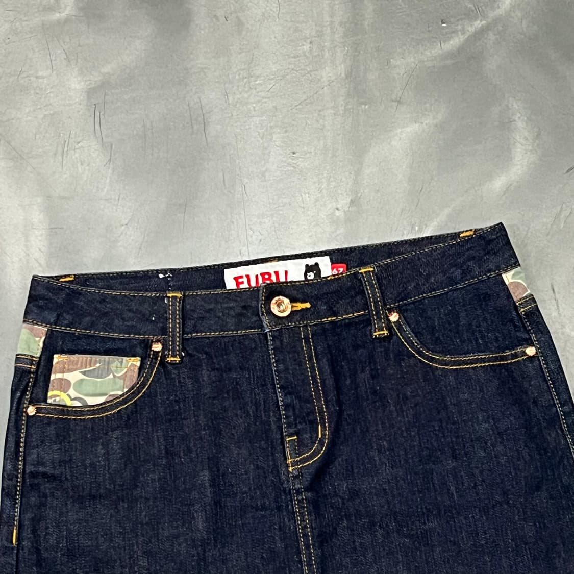  푸부 카모 데님 스커트 y16275 상품이미지3