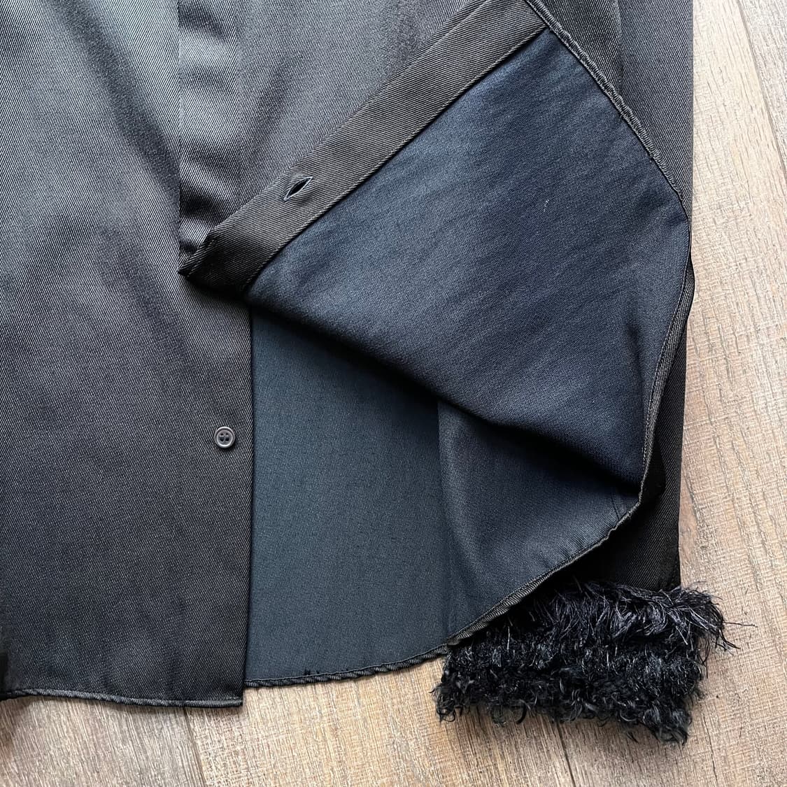 Hairy Fur Detail Blouse Jacket 상품이미지5
