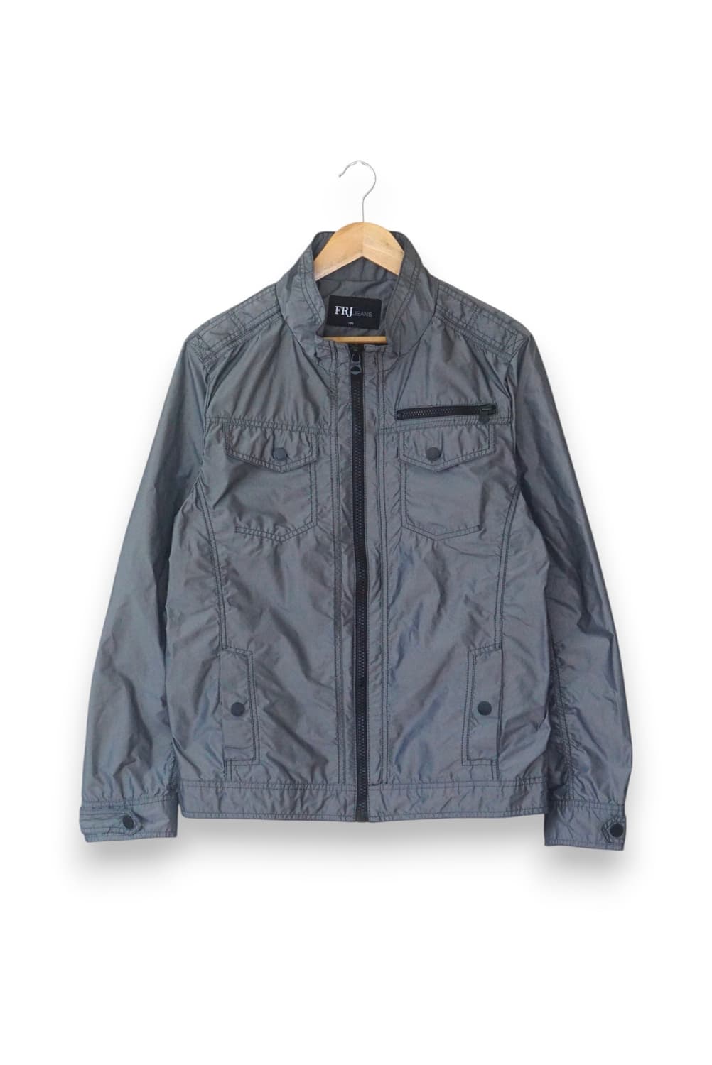 메탈릭 실버 빈티지 지켓 상품이미지1