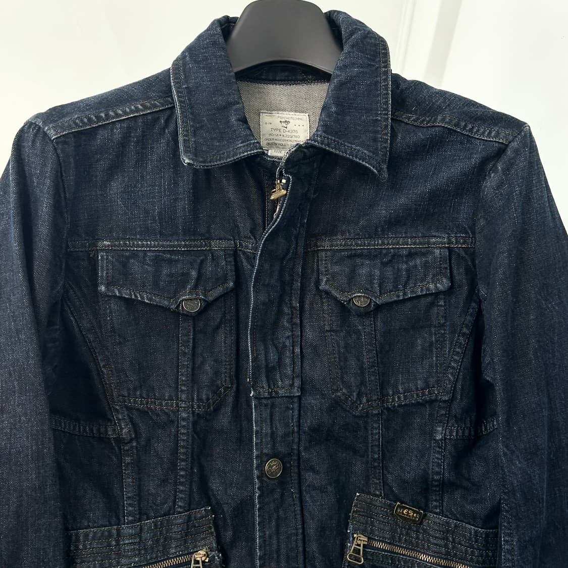 디젤 쿼드포켓 데님 바이커 자켓 상품이미지6