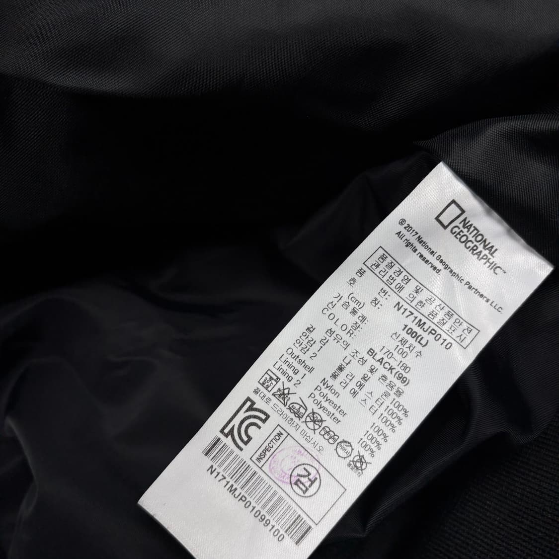 네셔널 지오그래픽 블랙 봄버 자켓 상품이미지5