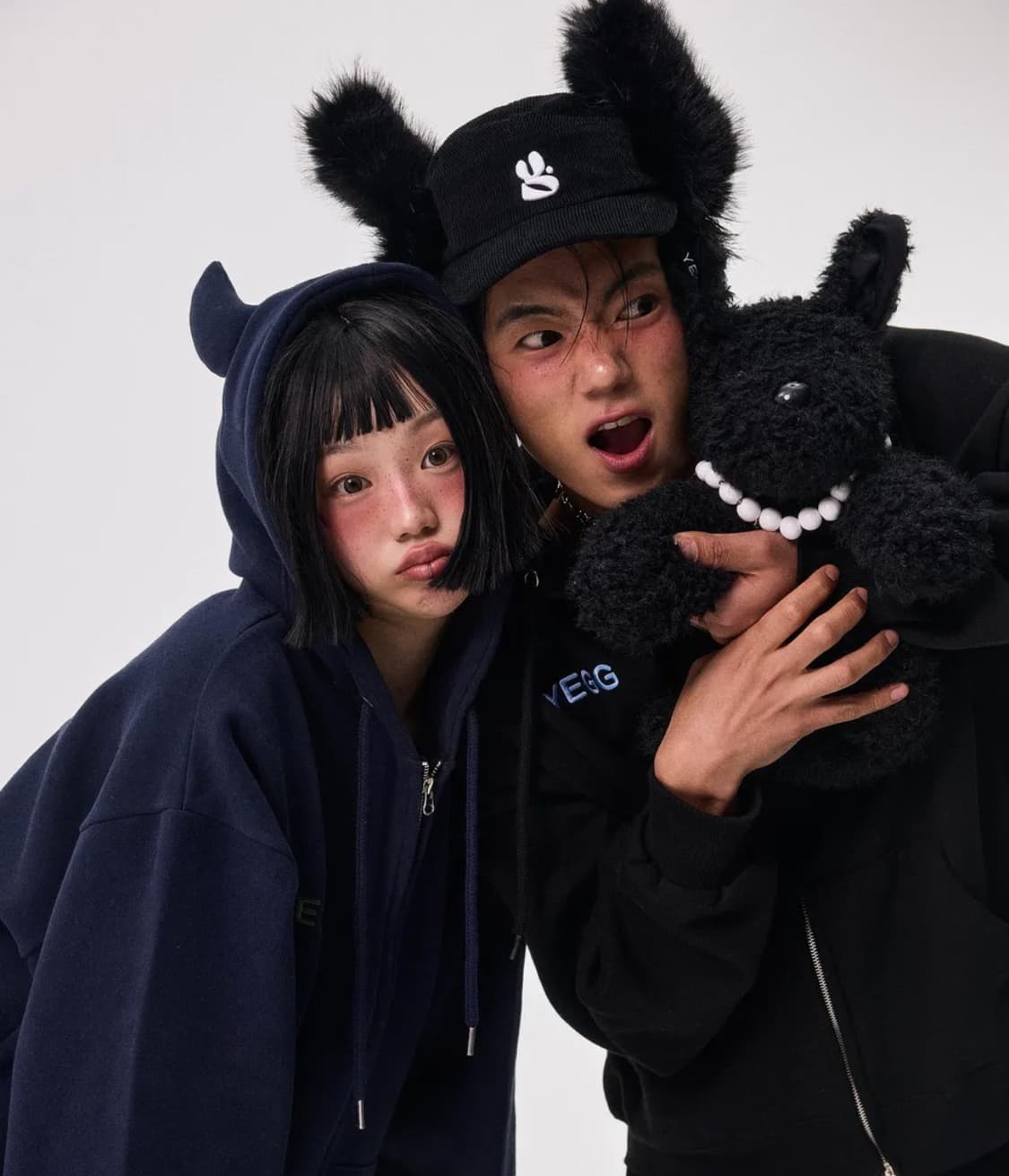 예그 트위스트 퍼 이어플랩 볼캡 블랙 상품이미지3