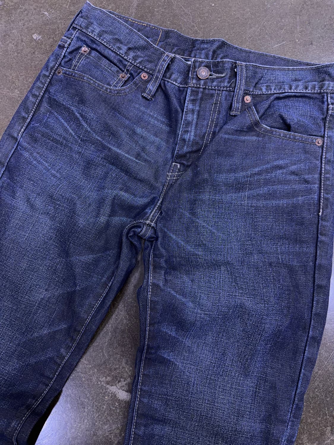 리바이스 511 슬림핏 블루블랙 하드 워싱 데님팬츠 30 상품이미지3