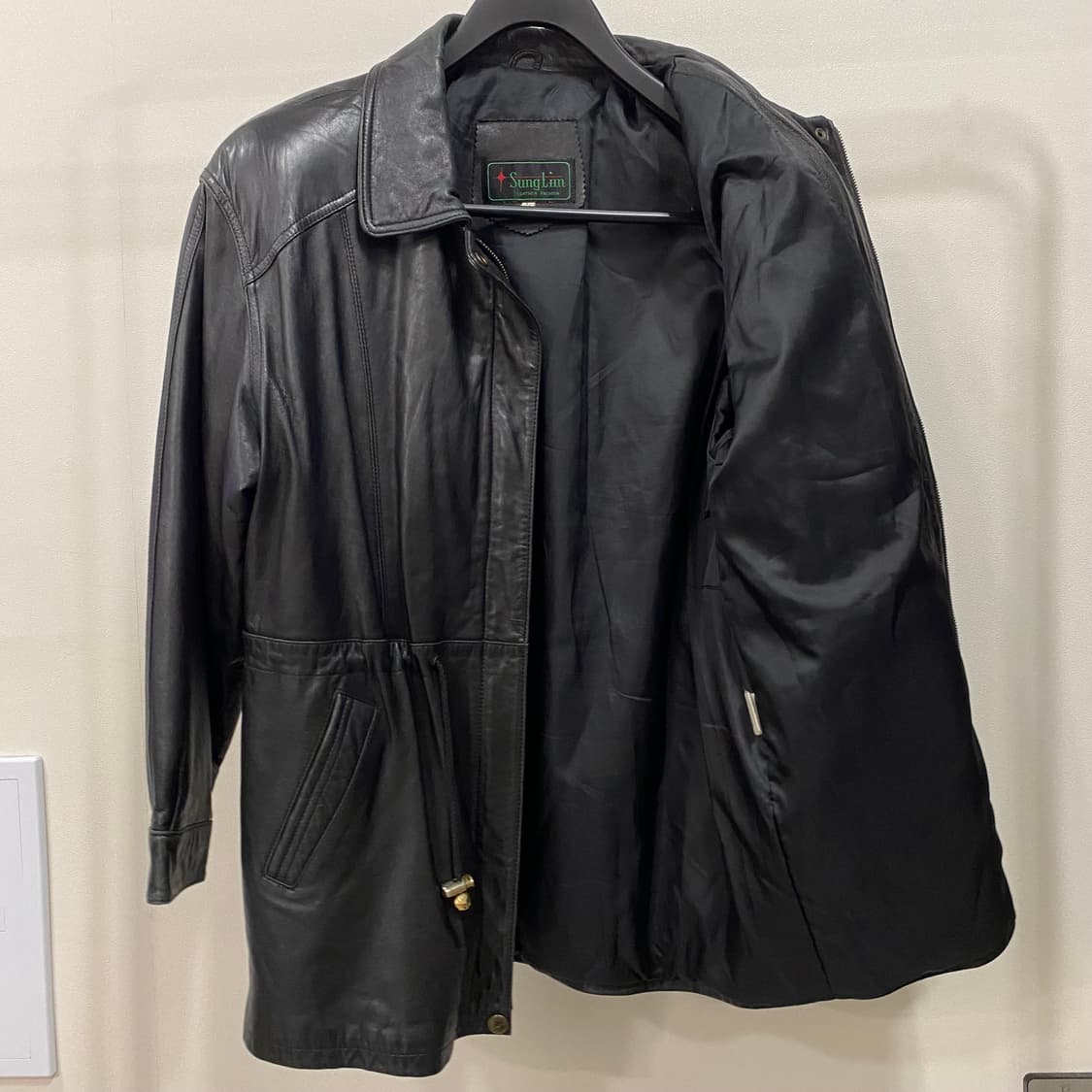 90s 빈티지 양가죽 집업 코트 자켓 상품이미지8