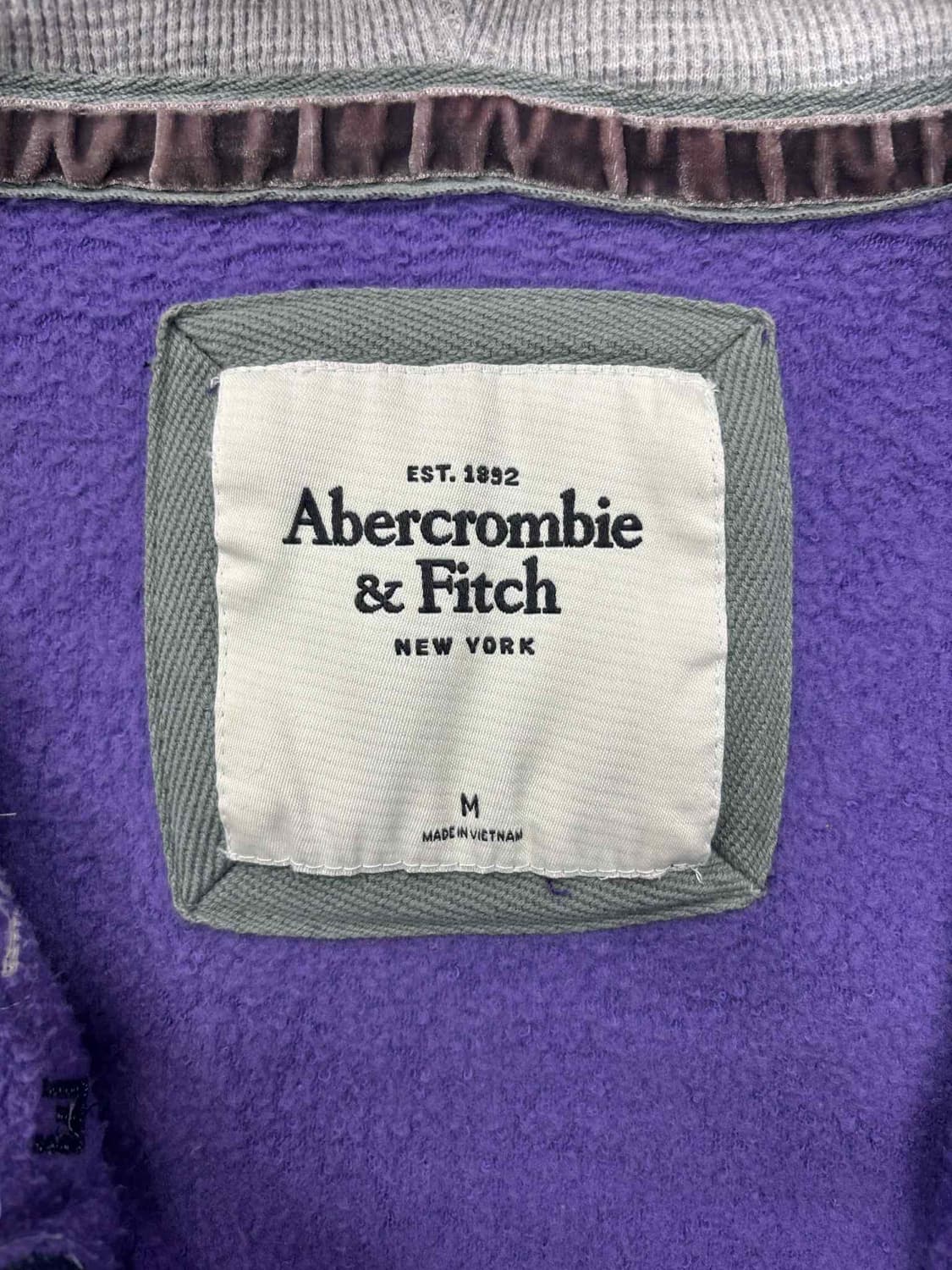 아베크롬비 y2k 올드스쿨 여리핏 후드집업 희귀져지(M) 상품이미지4