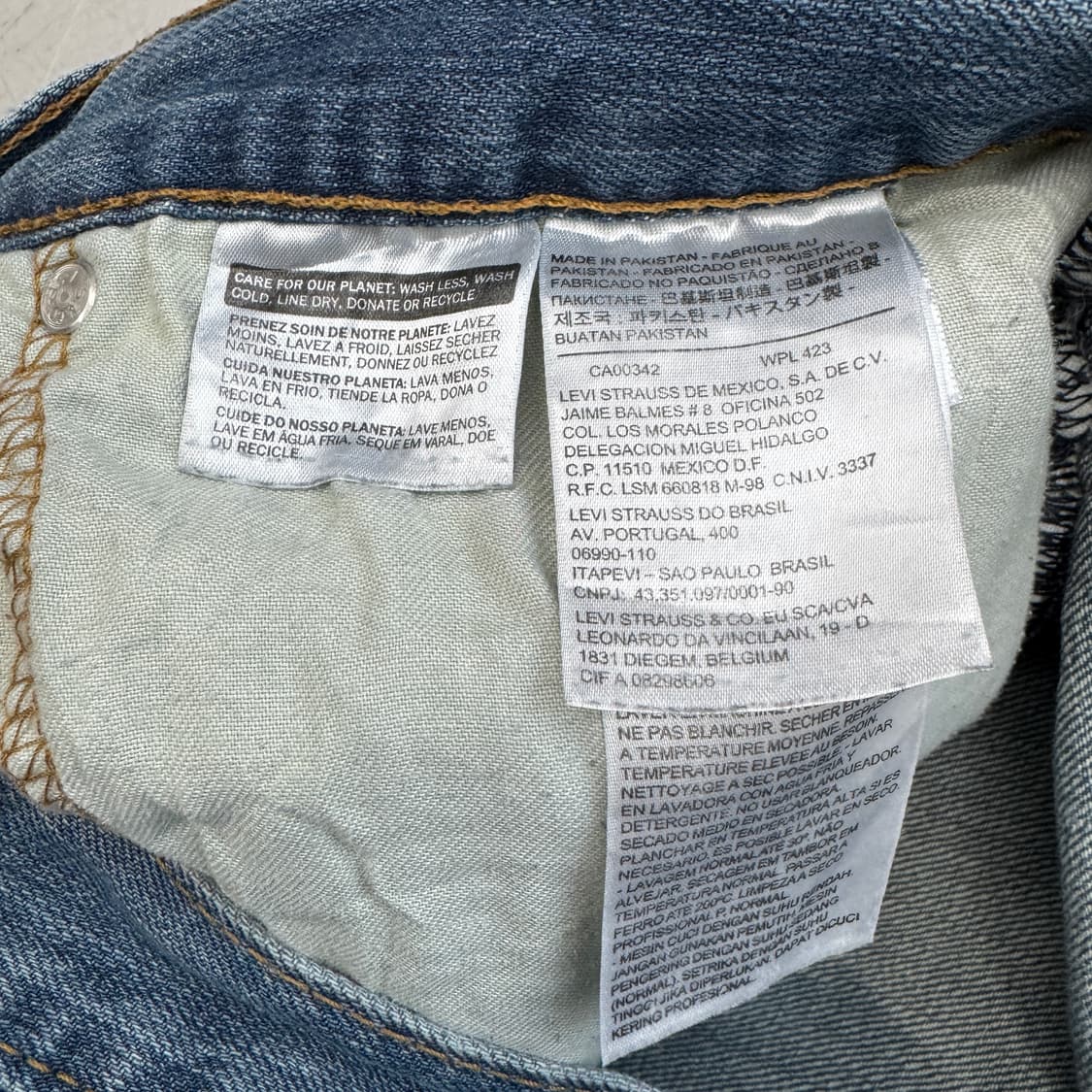 리바이스 559 새깅 워싱 스케이터 와이드 데님팬츠 상품이미지8