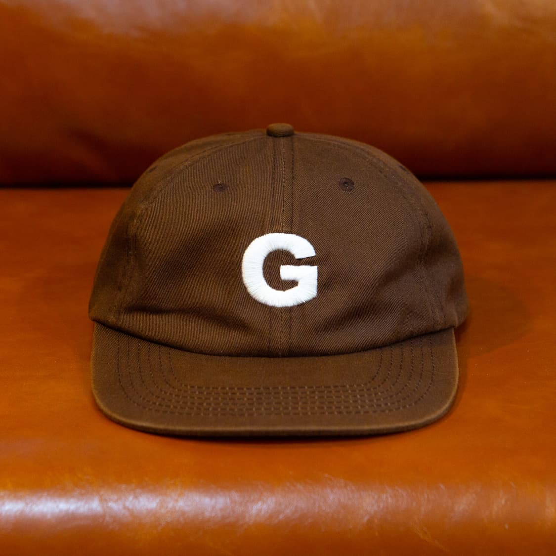 골프왕 G 로고 캡 브라운 상품이미지2