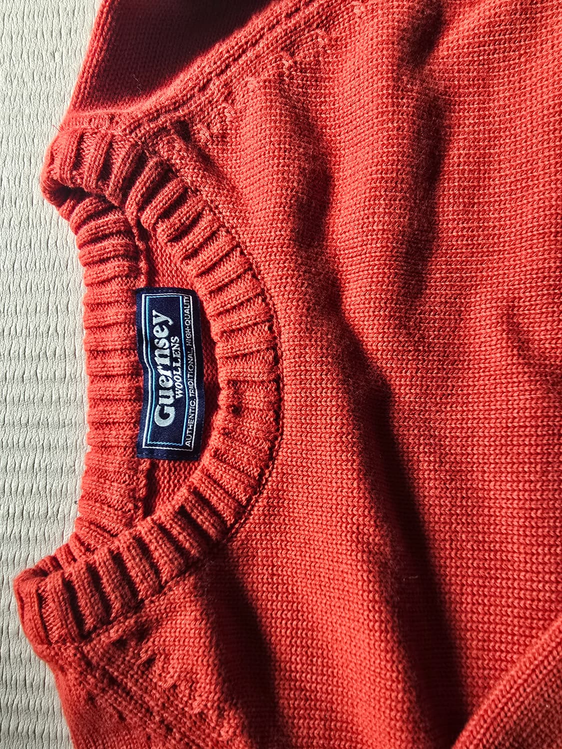 건지울른스 나그랑 크루넥 니트 XXL 오렌지 레드 상품이미지3