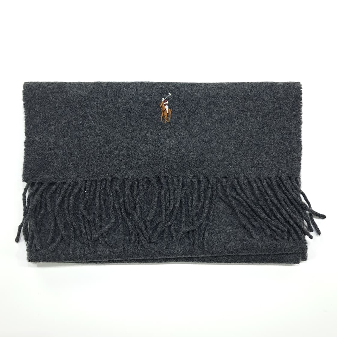 MX355 폴로 랄프로렌 그레이 램스울 목도리 머플러 상품이미지7