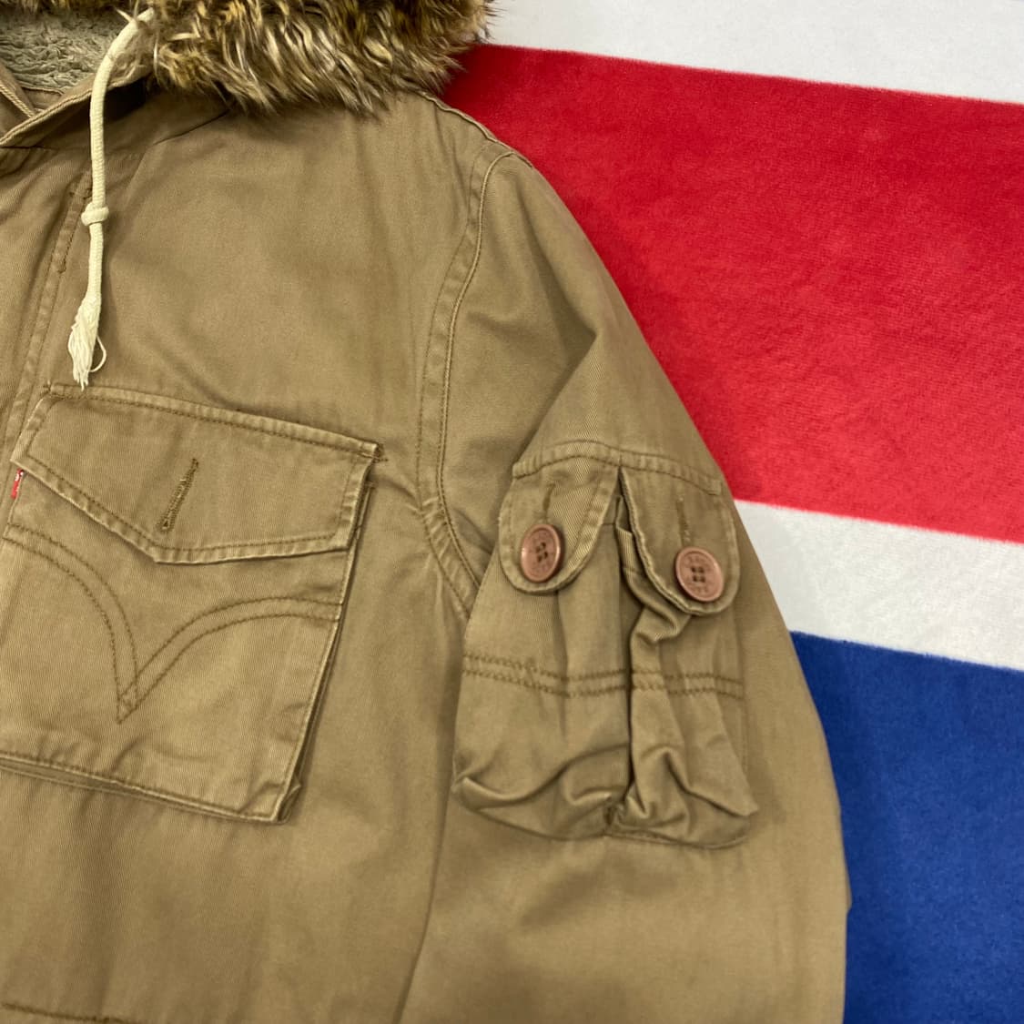 리바이스 사파리자켓 M 실측 L-XL  상품이미지5