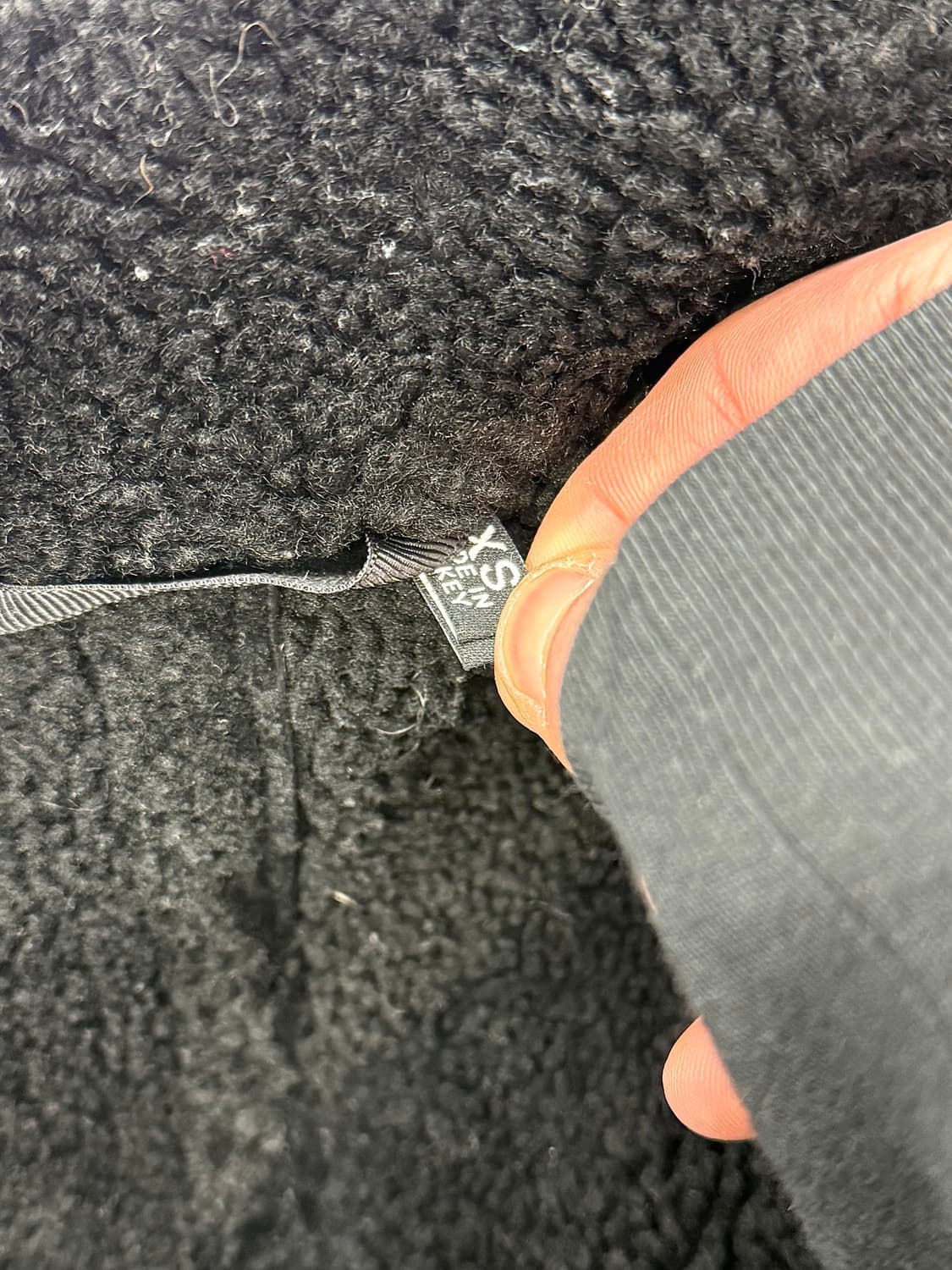 블랙 데님 비앙케토 시어링 스킨 집 라이더 자켓 상품이미지9