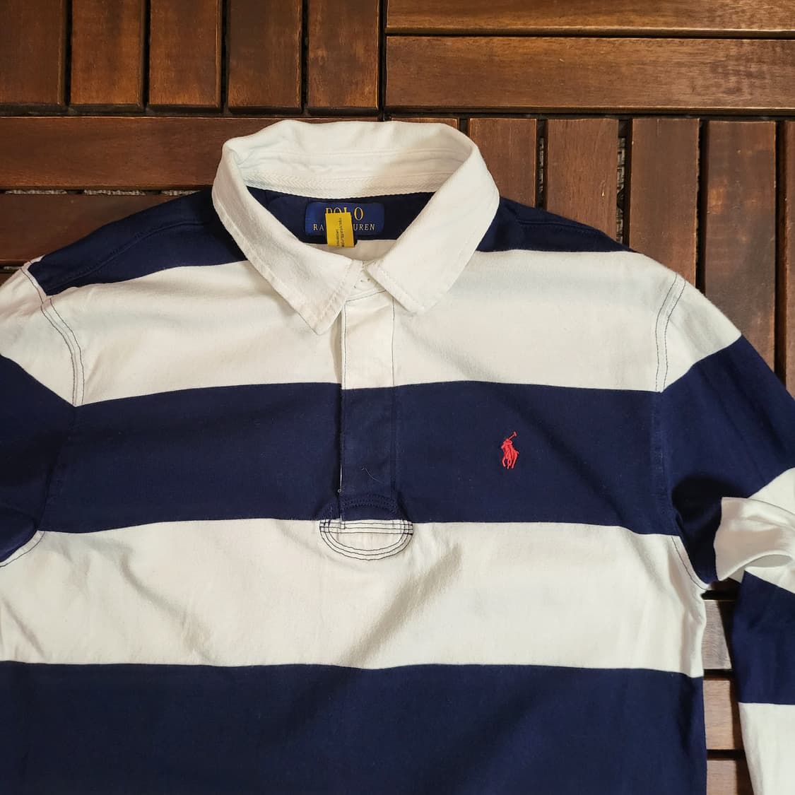 폴로 랄프로렌 아이코닉 럭비 셔츠 (L) 상품이미지4