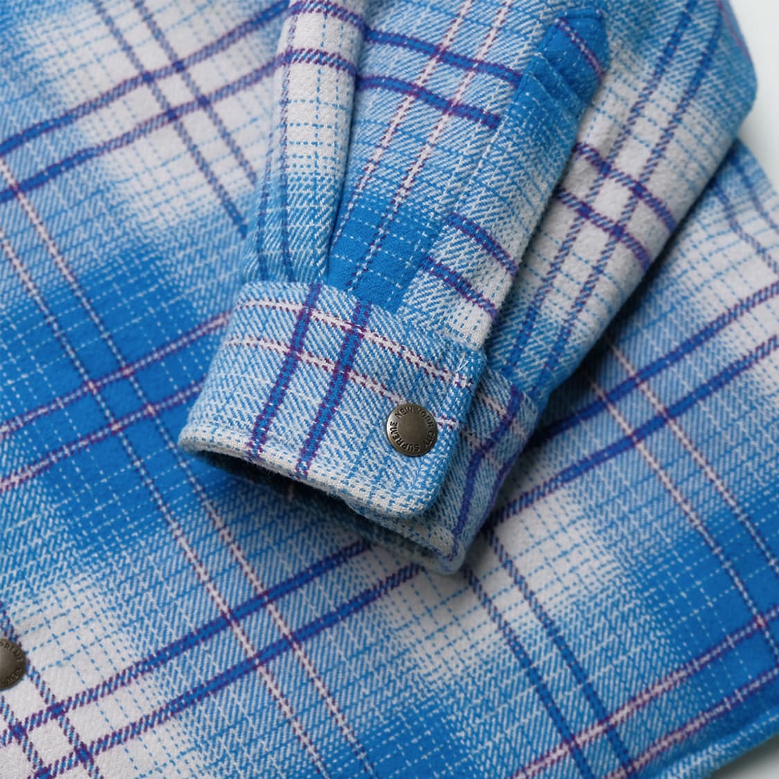 23fw lined flannel snap shirt 상품이미지6