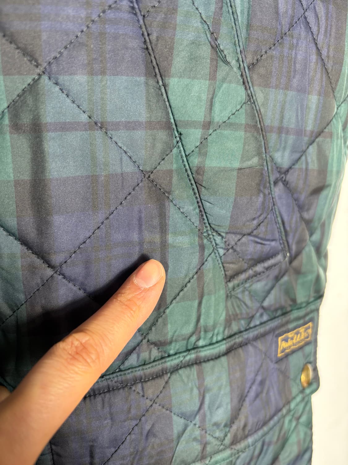 Polo 폴로 체크 패딩 베스트 상품이미지7