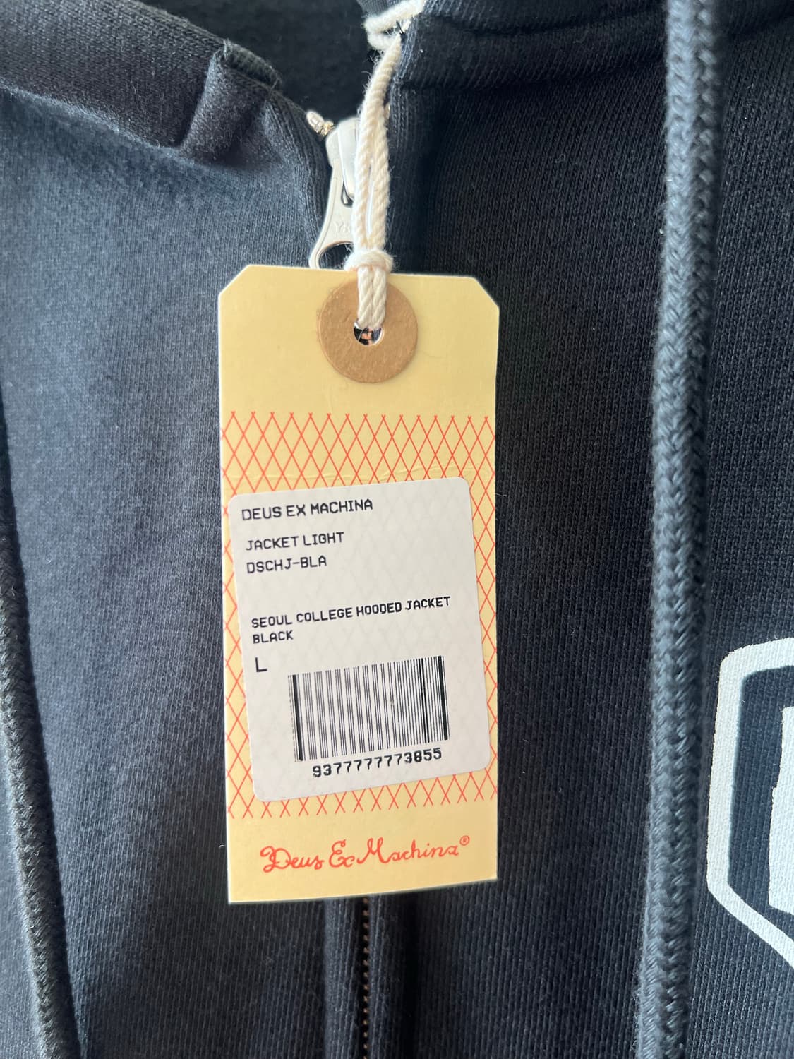 [새상품] 데우스 엑스 마키나 서울 컬리지 후드 자켓 블랙 L 상품이미지3