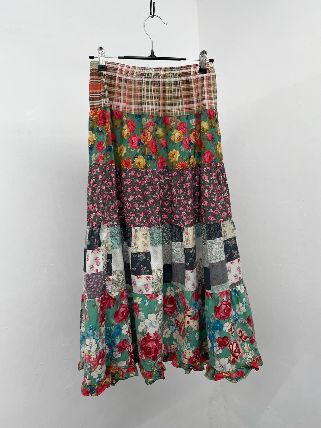 하구미 모리 플로럴 패치 롱 스커트 상품이미지3