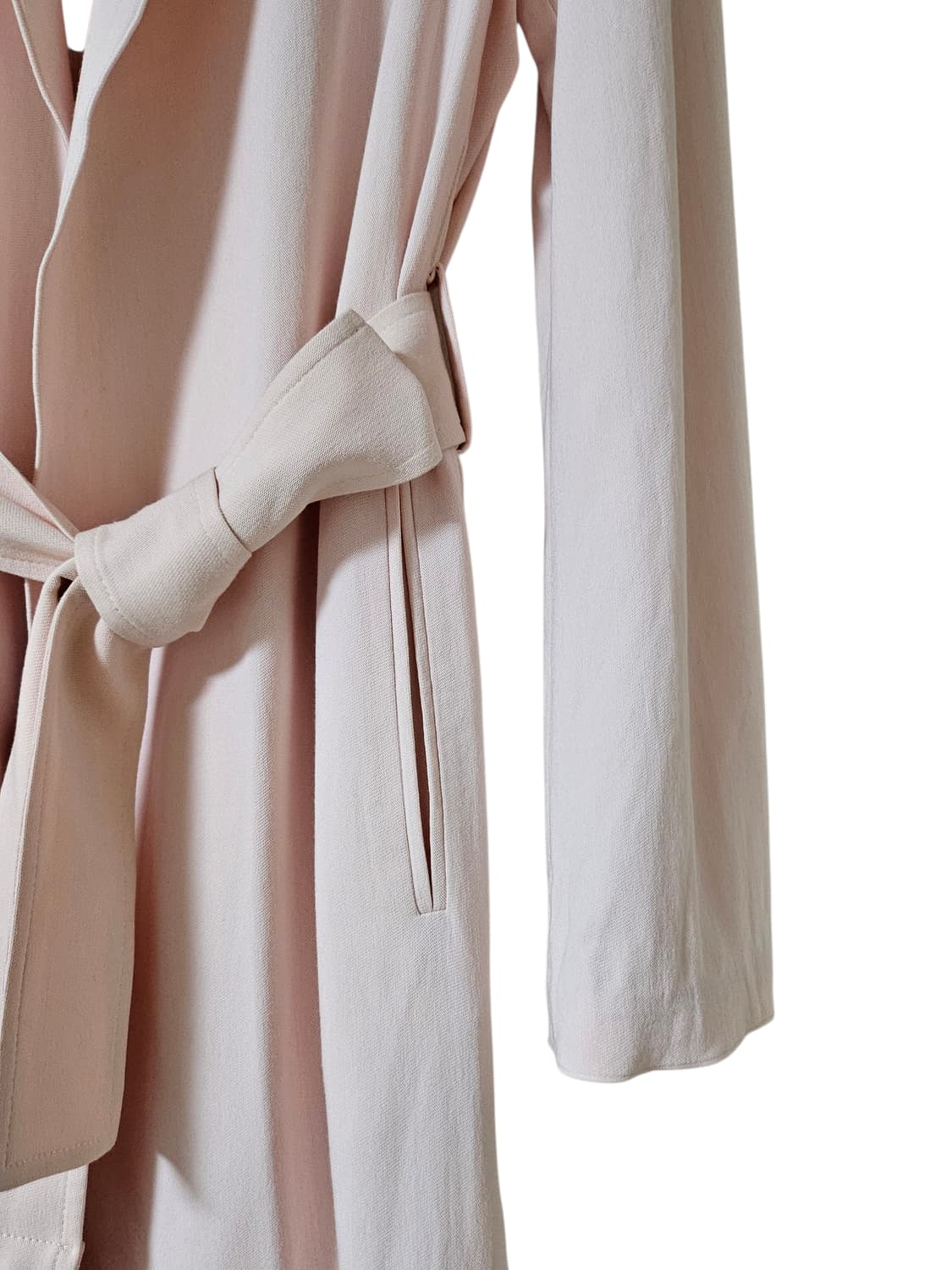 🌸봄코트 | 듀엘 베이비핑크 벨트 트렌치 55 | 화사핏 상품이미지5