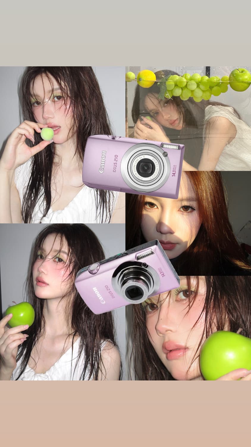 인기!) canon ixus 210 핑크 빈티지디카 박스상품 상품이미지1