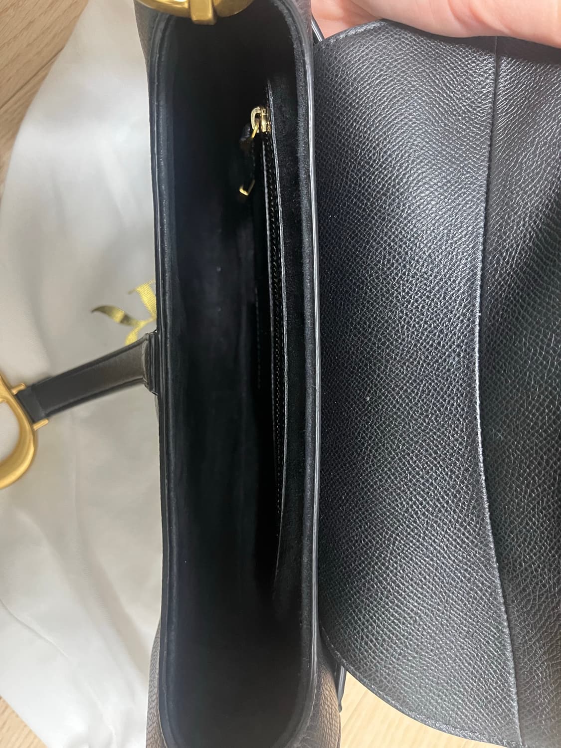 정품 디올 새들뱍 미듐 블랙 상품이미지7