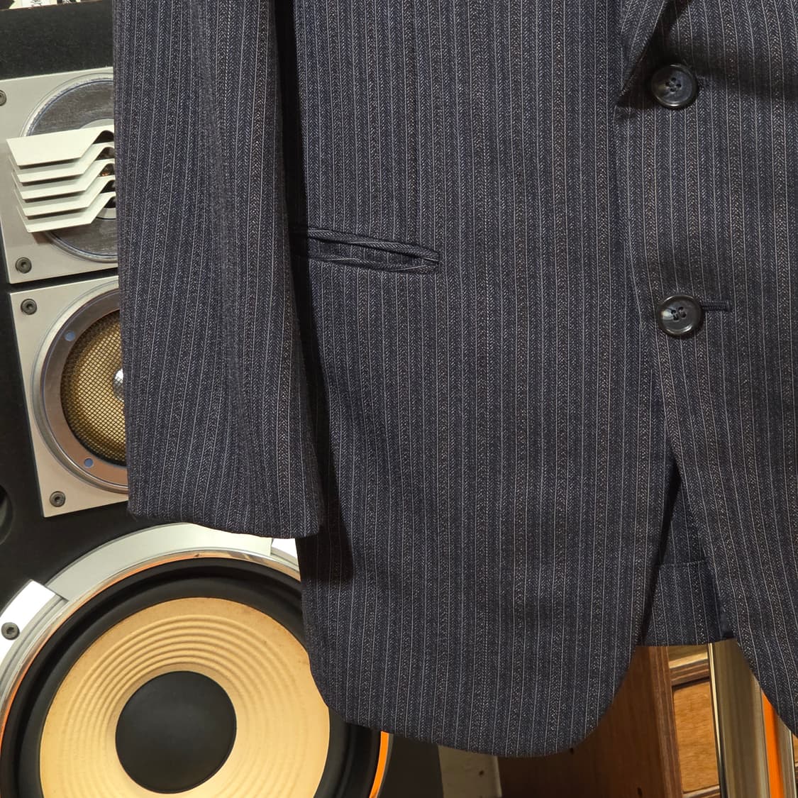 JPN 에스닉 스트라이프 네이비 블레이저 상품이미지3